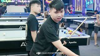 다낭 당구장에서 학생들과 알바생들