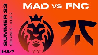 LEC Summer Split 2023 - W2D2 - MAD vs FNC