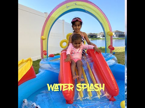 Play time with Inflatable Water Slide | MostlyWoW
