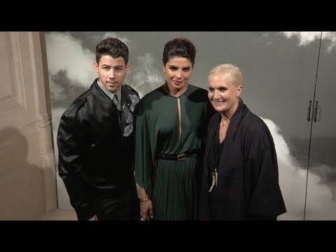 Gal Gadot, Nick Jonas, Priyanka Chopra greet Dior Designer after the HC Fashion Show