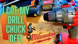 Removing stuck Milwaukee m18 drill chuck