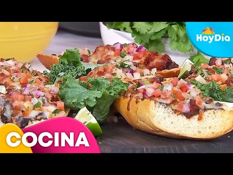 Receta de molletes con chorizo: Rápida y fácil de preparar | Hoy Día | Telemundo