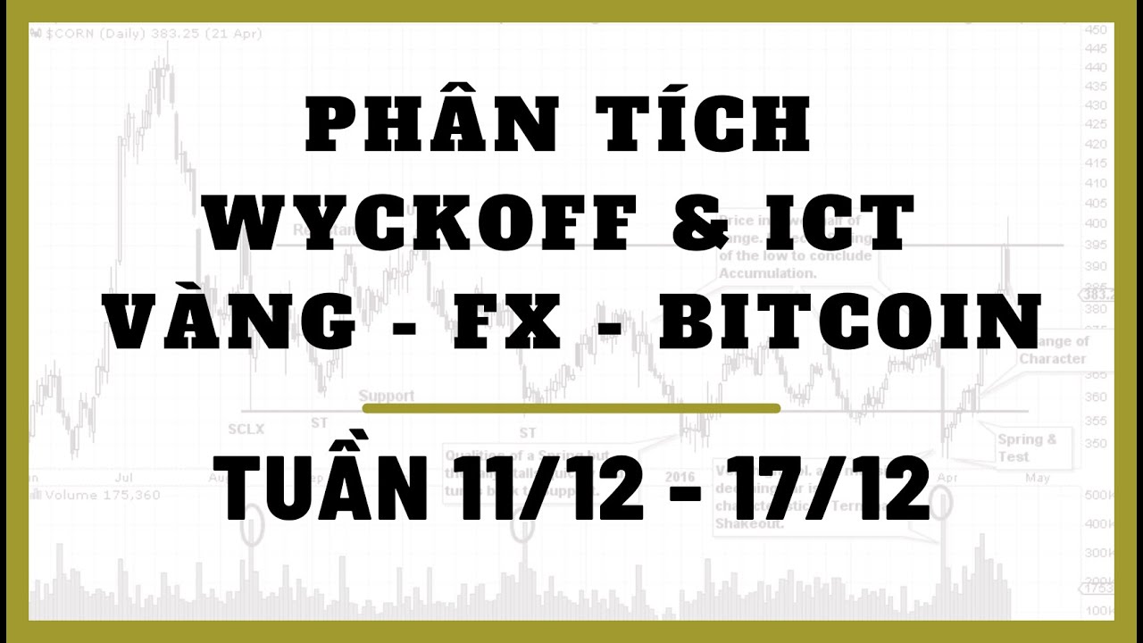 Phân Tích VÀNG-FOREX-BITCOIN Tuần 11-17/12 Theo Phương Pháp WYCKOFF & ICT