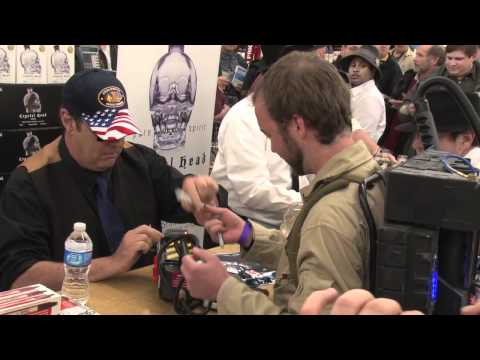 Dan Aykroyd describes vodka, signs bottles in Claymont [Delaware Online News Video]