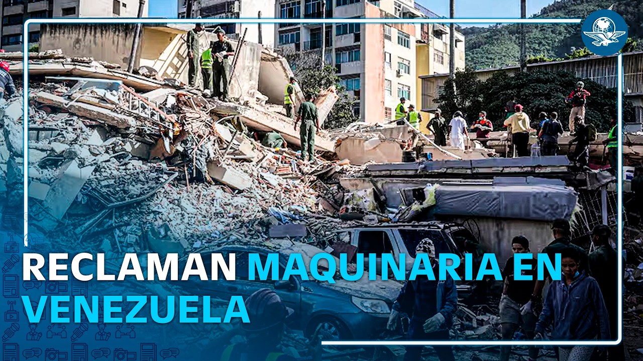 Desesperación en Venezuela: exigen maquinaria para rescatar cuerpos