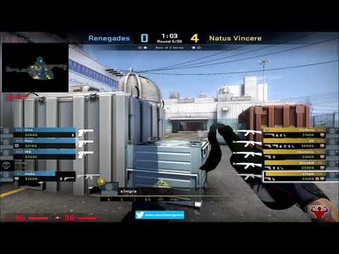 CSGO POV S1mple  (Na`Vi)(31-10) vs Renegades / nuke / IEM Cologne 2021