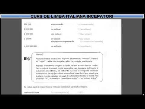 Învață  Italiana Online Curs Incepatori (tema+dictionar) - Lectia 19