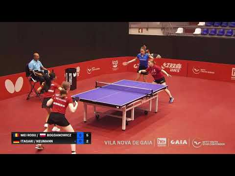 Neumann/Itagaki (GER) vs Bogd. (POL)/Mei Rosu (ROU) | U15 Final | 2022 WTT YSC Vila Nova de Gaia