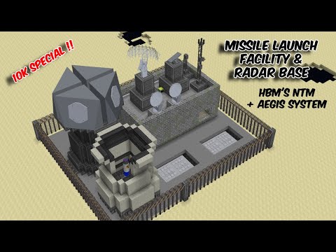 Nuclear Missile Launch Facility - HBM's NTM + Aegis Weapon System Minecraft
