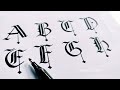 View 12 Gothic Calligraphy Fonts A To Z Capital Letters