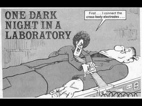 "One Dark Night In A Laboratory."  MAD's Don Martin cartoon