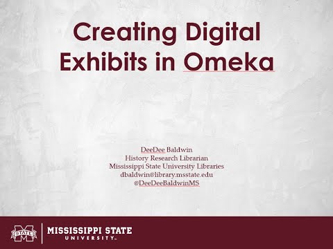 Creating Digital Exhibits in Omeka
