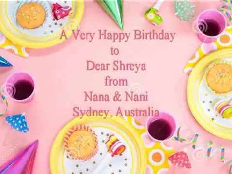 Shreya Birthday Song