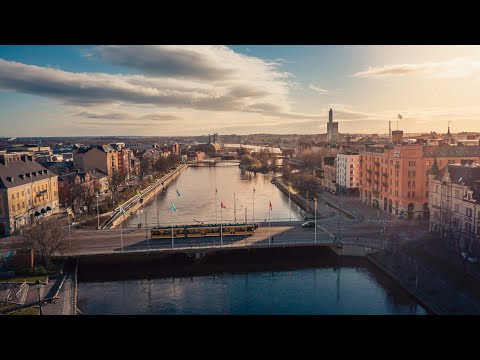 Norrköping - En morgontur med drönare