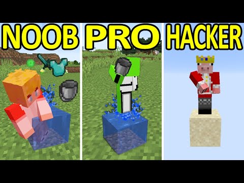 Gamers React - Minecraft NOOB vs PRO vs HACKER #2