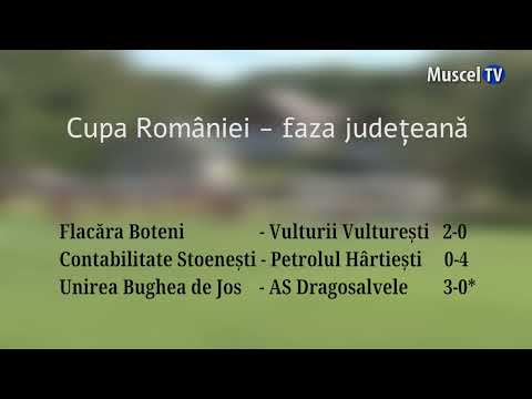 Jurnal MUSCEL TV 10.11.2022 SPORT – fotbal – Cupa României - rezultate etapa I, ziua 2