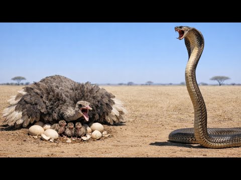 African Wildlife Life | King Cobra vs Ostrich: When Danger Ends, Life Begins