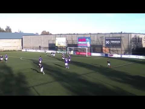 Goal van Noah Zwart wedstrijd Hercules vs Zaanlandia