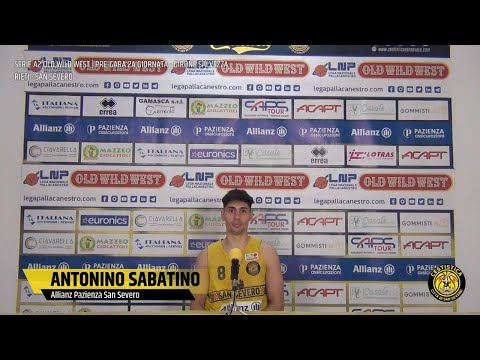 07/04/2023 | Conferenza Stampa pre-partita - Rieti vs San Severo - Antonino Sabatino