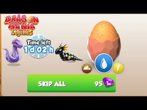 Eel_Dragon + Salamander_Dragon = Clay dragon | Dragon Mania Legends | part 1170 HD