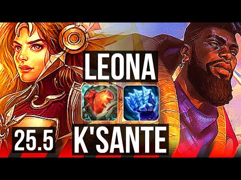 LEONA vs K'SANTE (TOP) | 26k DMG | NA Grandmaster | 25.5