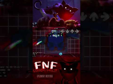 FNF: Vs CatNap // Cool mod with 3D animations // Godsent Gaslit - Bedtime #shorts #short