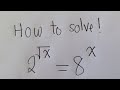 Can You Solve This Exponential Equation Algebra Problem