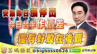 【大戶羅盤籌碼動能】 #謝宗霖 1029，安集昨日漲停出 今日台半作價差 還有好股在後頭 (圖)