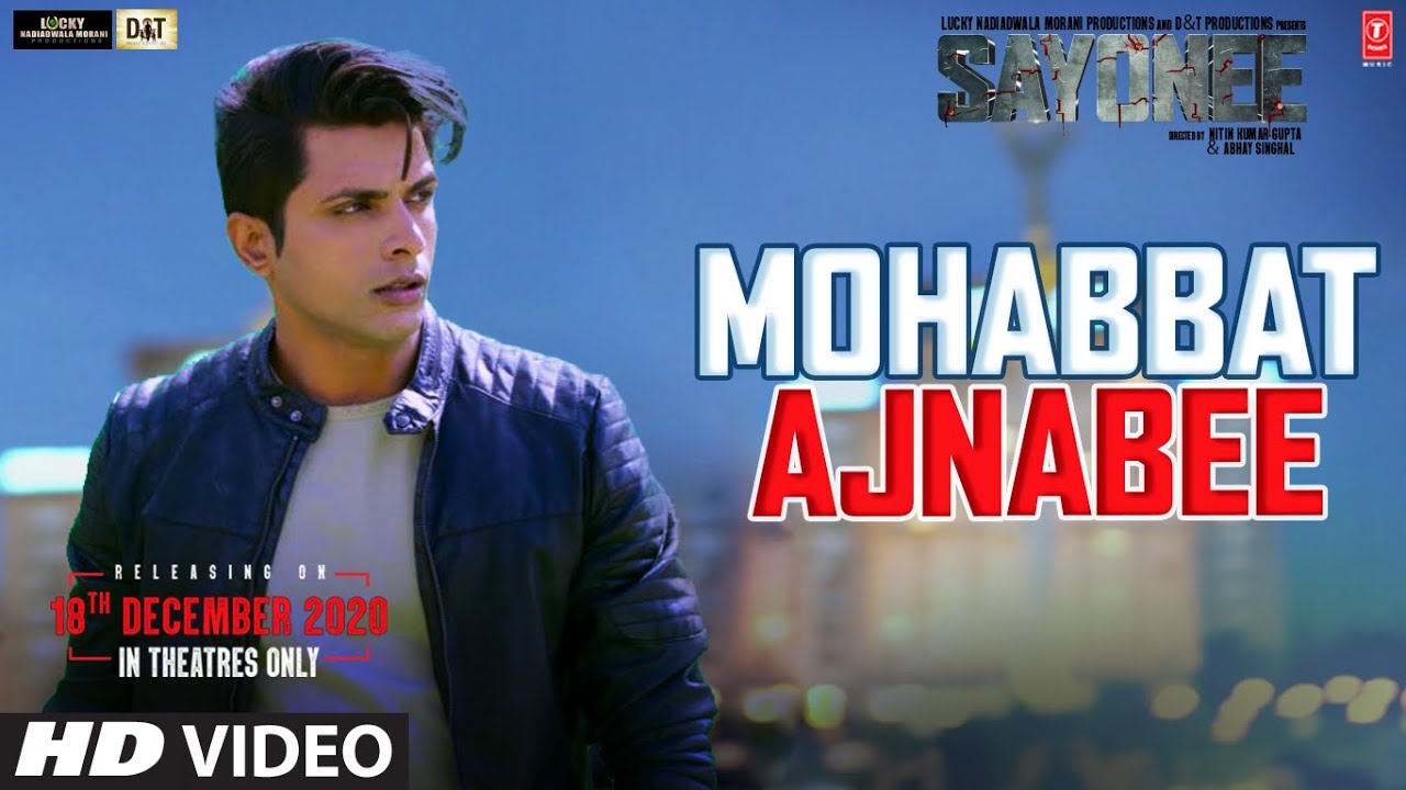 MOHABBAT AJNABEE LYRICS – SAYONEE - SACHET TANDON - SUKRITI KAKAR