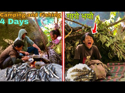 4 Days Survival Challenge ! Fishing and Camping ! Fishing in Nepal ! Last Day 