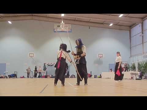 Naginata Goodwill 2018 1er 3e Dan  S Judkins Sweden vs J Bloch France