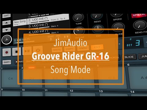 JimAudio Groove Rider GR-16 - Tutorial Part 7: Song Mode