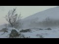 Winter Landscape In The Highlands Of Norway With Cold Blowing Storm Sounds For Many Restful Hours