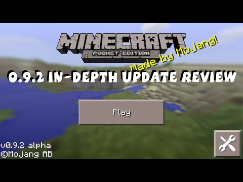 [0.9.2] Minecraft Pocket Edition Update Review iOS / Android / Kindle / Fire TV