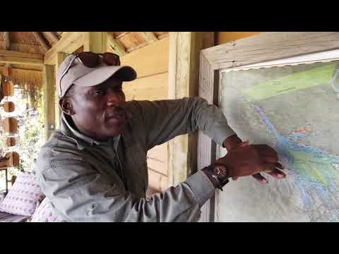 Guide Tony explains the Okavango Delta