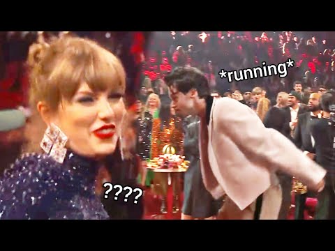 Taylor Swift and Harry Styles being CRAZY at the Grammys