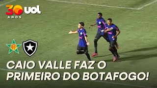 GOL DO BOTAFOGO! CAIO VALLE, EM COBRANÇA DE PÊNALTI, ABRE O PLACAR CONTRA A PORTUGUESA-RJ