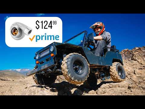Can We Put TWO Turbos On An Amazon Mini Jeep?