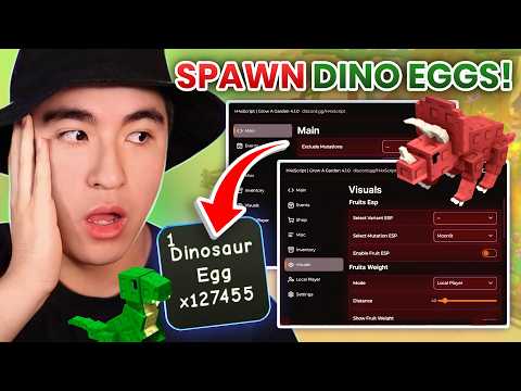 Grow A Garden Script KEYLESS GUI - Seed Spawner, Inf DINO EGGS, Autofarm! (2025)