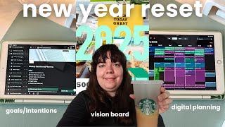 2025 New Year Reset 💻 reflection, goals, vision board, planning, decluttering, favorite books, tbr
