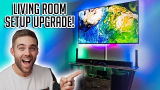 My ULTIMATE Living Room Gaming Setup Upgrade 2022! | Featuring LYTMI Fantasy Plus TV Backlight Kit