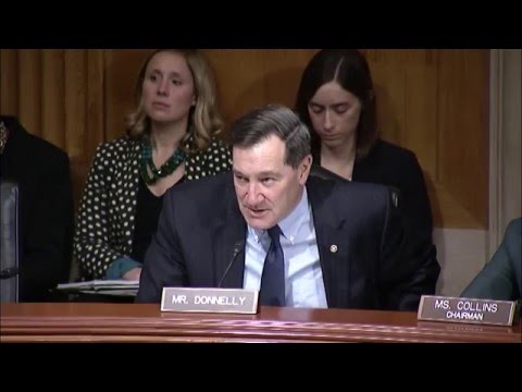 Senator Donnelly's Q and A in Aging Committee hearing on opioid abuse among seniors