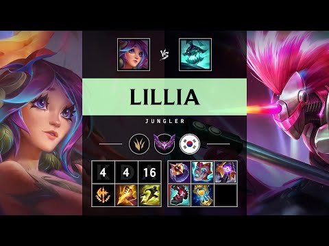 Lillia Jungle vs Hecarim - KR Master Patch 25.18