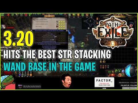 ⚡ POE 3.20 ⚡ spicysushi_poe - Hits the best STR stacking wand base in the game