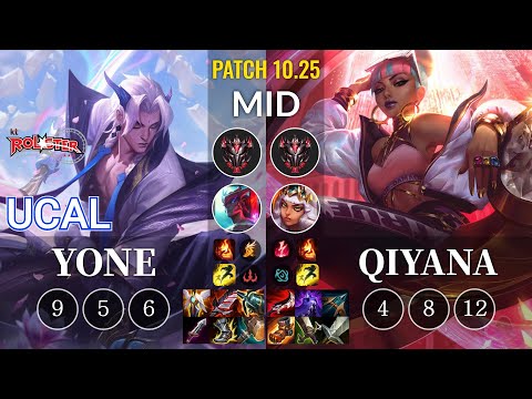 KT Ucal Yone vs Qiyana Mid - KR Patch 10.25