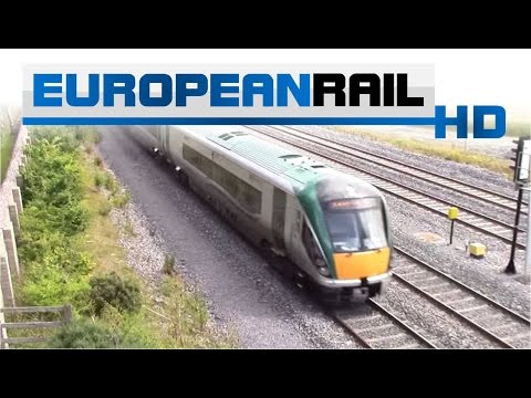 Iarnród Éireann Irish Rail 22000 DMU passes Stacumny Bridge