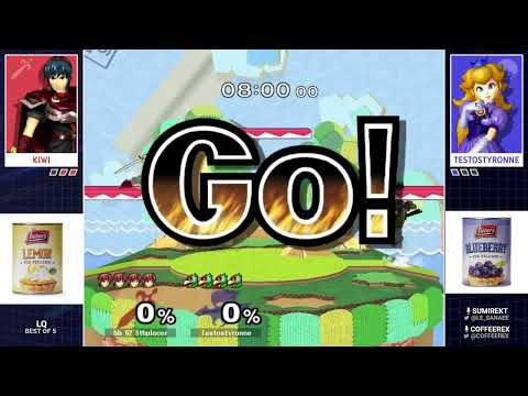 Beginner Beatdown 62 - Kiwi (Marth) Vs. Testostyronne (Falco, Peach) SSBM