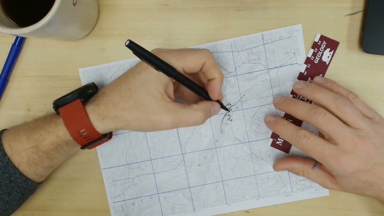 Let's draw a geologic map from field data points