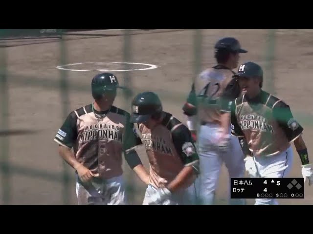 【ファーム】ファイターズ・高濱の3ランHRで試合は振り出し!! 2018/7/3 M-F(ファーム)