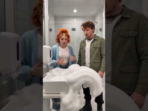 He Got NOTHING… She Got a FOAM AVALANCHE 😂🧼 #shorts #funny #comedy